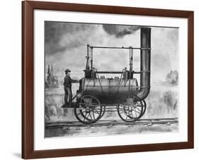 A Killingworth Locomotive: Designed by Stephenson 1825-null-Framed Giclee Print
