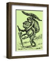 A Kind Husband, Illustration from 'Cole's Funny Picture Book' (Digitally Enhanced Image)-English-Framed Giclee Print