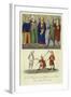 A King and the Officers of His Court, 14th Century-null-Framed Giclee Print