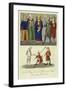 A King and the Officers of His Court, 14th Century-null-Framed Giclee Print