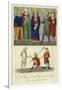 A King and the Officers of His Court, 14th Century-null-Framed Giclee Print