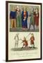 A King and the Officers of His Court, 14th Century-null-Framed Giclee Print