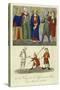 A King and the Officers of His Court, 14th Century-null-Stretched Canvas