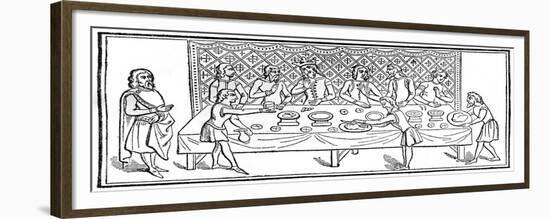 A King at Dinner-null-Framed Giclee Print