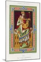 A King Playing a Lyre-null-Mounted Giclee Print