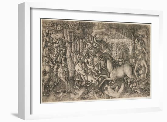 A King Pursued by a Unicorn, C.1547-null-Framed Giclee Print