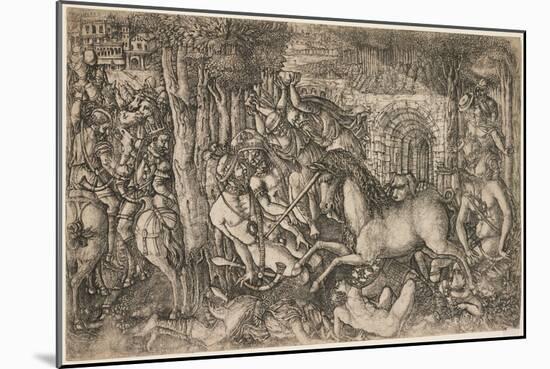 A King Pursued by a Unicorn, C.1547-null-Mounted Giclee Print