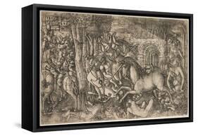 A King Pursued by a Unicorn, C.1547-null-Framed Stretched Canvas