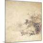 A Kinji Ground Shikishi Bako Depicting a Hut with Watermill-null-Mounted Giclee Print