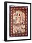 A Kirman Maha'Ir Carpet-null-Framed Giclee Print