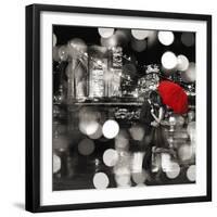 A Kiss in the Night (BW detail)-Dianne Loumer-Framed Giclee Print