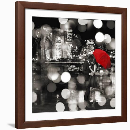 A Kiss in the Night (BW detail)-Dianne Loumer-Framed Giclee Print