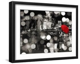 A Kiss in the Night (BW)-Dianne Loumer-Framed Giclee Print