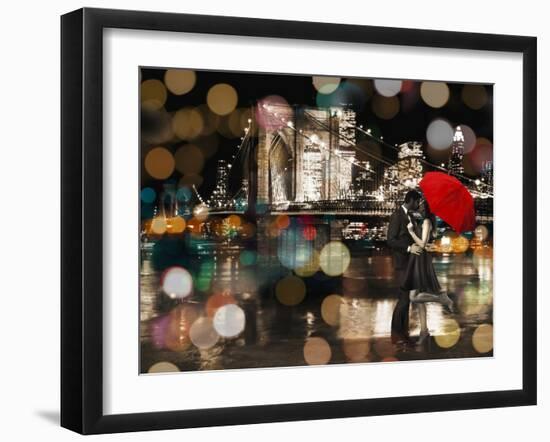 A Kiss in the Night-Dianne Loumer-Framed Giclee Print