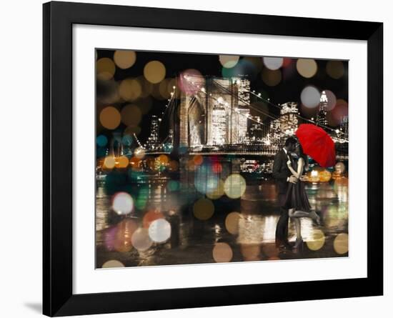 A Kiss in the Night-Dianne Loumer-Framed Giclee Print