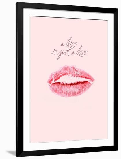 A Kiss Is Just a Kiss-Design Fabrikken-Framed Art Print