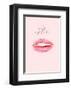 A Kiss Is Just a Kiss-Design Fabrikken-Framed Art Print