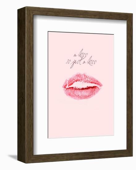 A Kiss Is Just a Kiss-Design Fabrikken-Framed Art Print