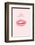 A Kiss Is Just a Kiss-Design Fabrikken-Framed Art Print