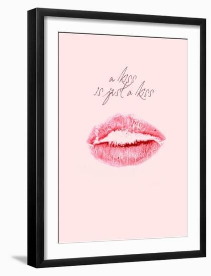 A Kiss Is Just a Kiss-Design Fabrikken-Framed Art Print