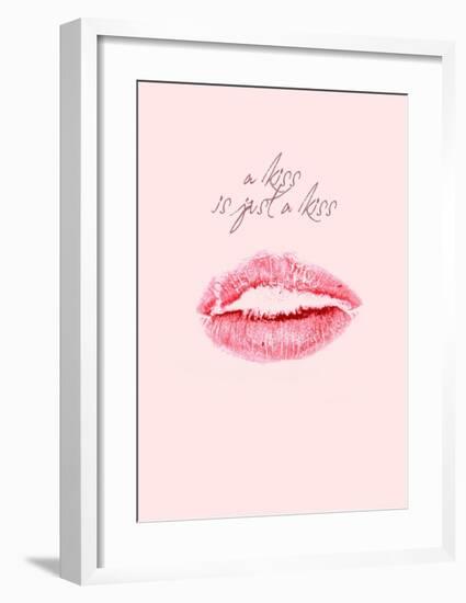 A Kiss Is Just a Kiss-Design Fabrikken-Framed Art Print