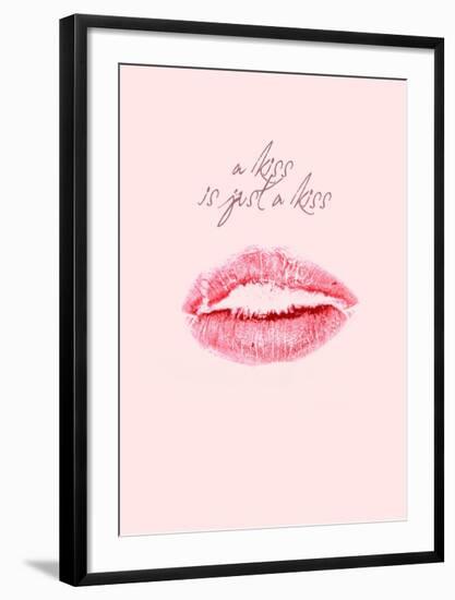 A Kiss Is Just a Kiss-Design Fabrikken-Framed Art Print