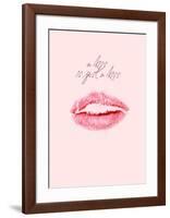 A Kiss Is Just a Kiss-Design Fabrikken-Framed Art Print