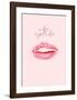 A Kiss Is Just a Kiss-Design Fabrikken-Framed Art Print