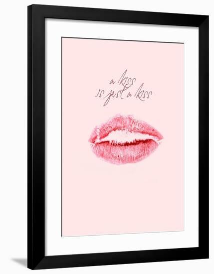 A Kiss Is Just a Kiss-Design Fabrikken-Framed Art Print