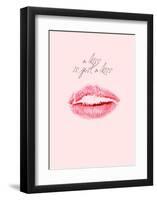 A Kiss Is Just a Kiss-Design Fabrikken-Framed Art Print