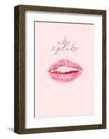 A Kiss Is Just a Kiss-Design Fabrikken-Framed Art Print