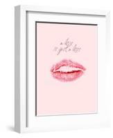 A Kiss Is Just a Kiss-Design Fabrikken-Framed Art Print