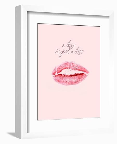 A Kiss Is Just a Kiss-Design Fabrikken-Framed Art Print