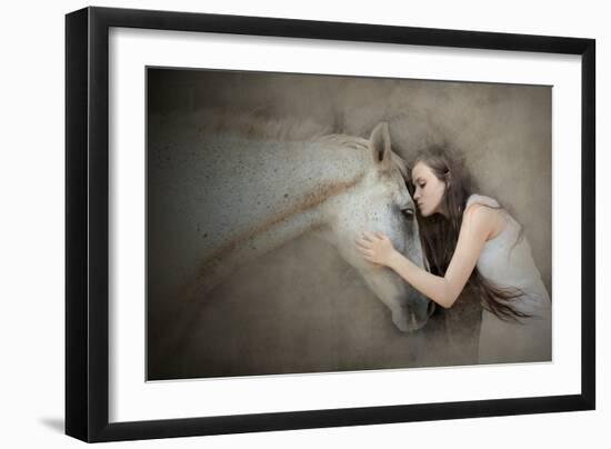 A Kiss-Olga Mest-Framed Photographic Print