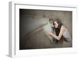 A Kiss-Olga Mest-Framed Photographic Print