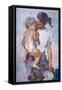 A Kiss-John Asaro-Framed Stretched Canvas