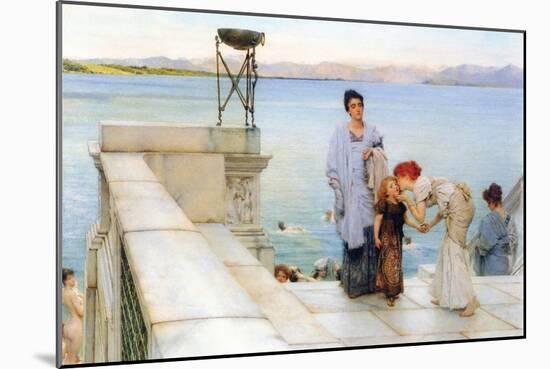 A Kiss-Sir Lawrence Alma-Tadema-Mounted Art Print