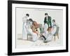 A Kissing Game, Early Nineteenth Century-French School-Framed Giclee Print