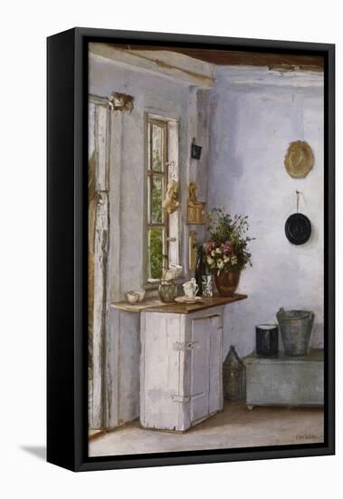 A Kitchen Interior-European School (Early 20th Century)-Framed Stretched Canvas