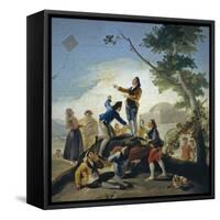 A Kite (La Comet), 1778-Francisco de Goya-Framed Stretched Canvas
