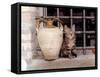 A Kitten Sitting on a Window Sill, August 1997-null-Framed Stretched Canvas