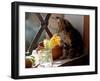 A Kitten Watching Through a Window, August 1997-null-Framed Premium Photographic Print