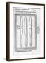 A Knife Trick (Engraving) (B/W Photo)-English-Framed Giclee Print