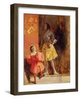 A Knight and Page, C.1826-Richard Parkes Bonington-Framed Giclee Print