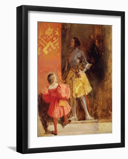 A Knight and Page, C.1826-Richard Parkes Bonington-Framed Giclee Print