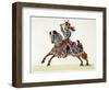 A Knight at a Tournament, Plate from "A History of the Development and Customs of Chivalry"-Friedrich Martin Von Reibisch-Framed Giclee Print