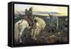 A Knight at the Crossroads, 1898-Viktor Mihajlovic Vasnecov-Framed Stretched Canvas