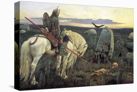 A Knight at the Crossroads, 1898-Viktor Mihajlovic Vasnecov-Stretched Canvas
