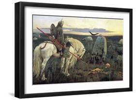 A Knight at the Crossroads, 1898-Viktor Mihajlovic Vasnecov-Framed Giclee Print