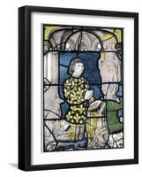 A Knight (De Bernemicour) at His Orisons before an Image of St Mary Magdalene, C1500-null-Framed Giclee Print